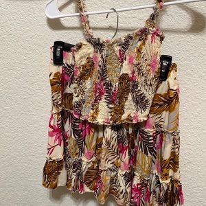 Two Piece Hawaiian Outfit Set